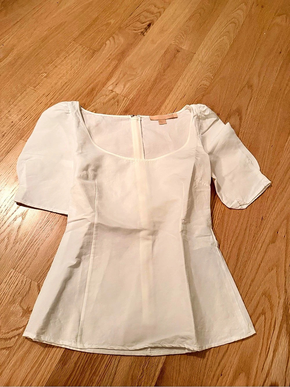 Brock Collection blouse Short Sleeve in White Size 0